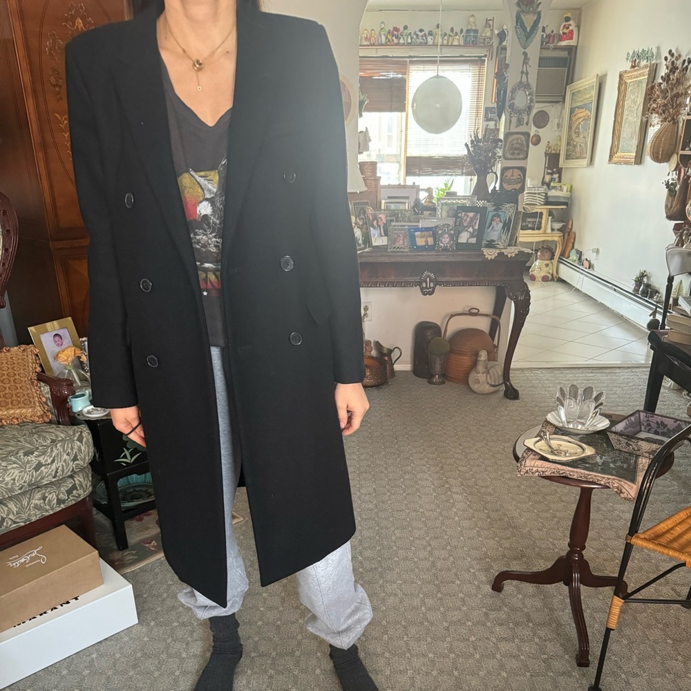 Saint Laurent Black wool coat
